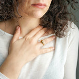 Gold Soft Curve Ring