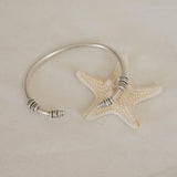 Silver Slim Cuff with Rondelles
