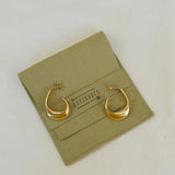 Large Gold Wave Hoops