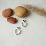 Classic Silver Open Hoop Earrings