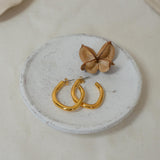 Gold Bold Hoop Earrings
