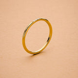 Gold Zircon Ring, Dainty Thin Band Ring, Minimal Stacking Ring for Women, Everyday Sparkle Jewelry, CZ Line Ring, stackable festival ring