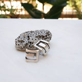 Silver Geometric Ring