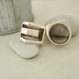 Silver Geometric Ring