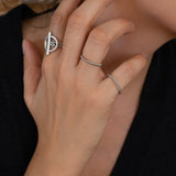 Twisted Rope Ring - Stainless Steel Braided Boho Modern Design