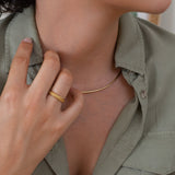 Gold Satin Ring