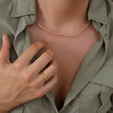 Gold Satin Ring