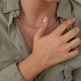 Gold Satin Ring