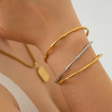 Silver Bamboo Cuff