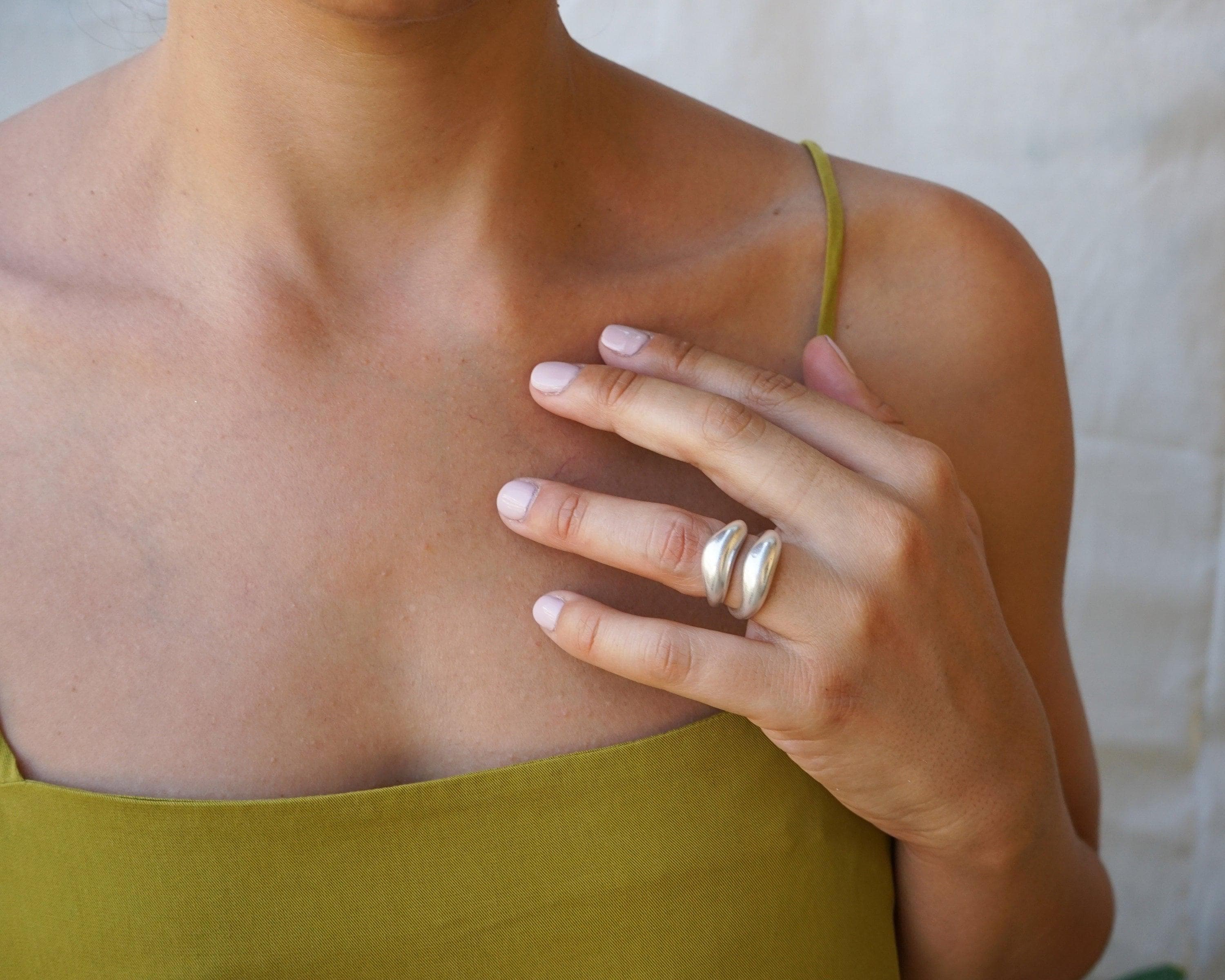 Silver Soft Curve Ring