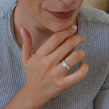 Silver Brushed Ring