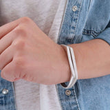 Silver Signet Cuff - Elegant Sterling Silver Cuff Bracelet