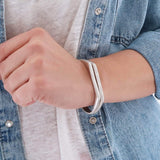 Silver Signet Cuff - Elegant Sterling Silver Cuff Bracelet