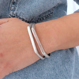 Silver Signet Cuff - Elegant Sterling Silver Cuff Bracelet