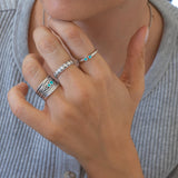 Silver Hammered Ring