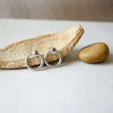 Large Silver Hoop Earrings