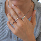 Silver Hammered Ring