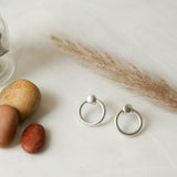 Large Silver Hoop Earrings