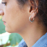 Silver Open Hoop Earrings
