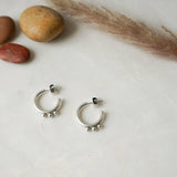 Silver Open Hoop Earrings