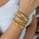 Gold Elastic Snake Chain Bracelet