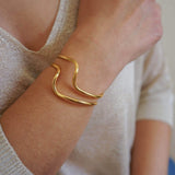 Gold Wave Cuff