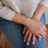 Gold Wave Cuff