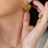 Large Square Geometric Earrings