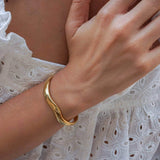 Gold-Plated Bold Irregular Shape Cuff