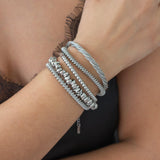 Silver Beaded Bangle