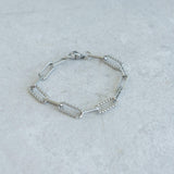 Silver Oval Link Chain Bracelet