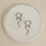 Long Snake Hoop Earrings