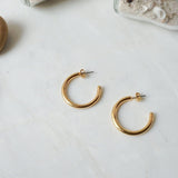 Classic Gold Open Hoop Earrings