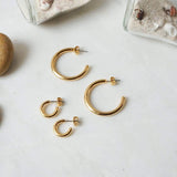 Classic Gold Open Hoop Earrings