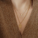 Gold Spiritual Sun necklace