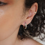 Classic Silver Medium Hoop Earrings