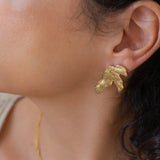 Large Flower Stud Earrings