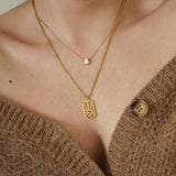 Mini Gold Evil Eye Necklace