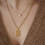 Mini Gold Evil Eye Necklace