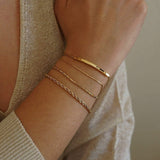 Gold Snake Cobra Chain Bracelet