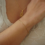 Gold Snake Cobra Chain Bracelet