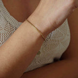 Gold Snake Cobra Chain Bracelet