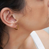 Classic Gold Medium Hoop Earrings