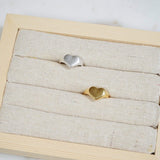 Gold Signet Heart Ring