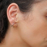 Square Gold Hoop Earrings