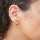 Square Gold Hoop Earrings