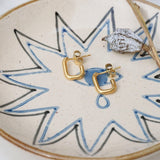 Square Gold Hoop Earrings