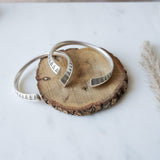 Open Silver Ethnic Tribal Cuff Bracelet