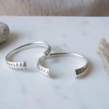 Open Silver Ethnic Tribal Cuff Bracelet