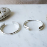 Open Silver Ethnic Tribal Cuff Bracelet